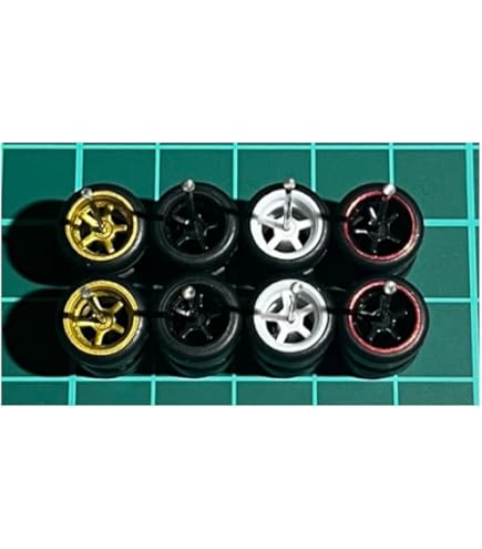 Amazon | 1/64 カスタム ホイール 4台分 6本スポーク シルバー